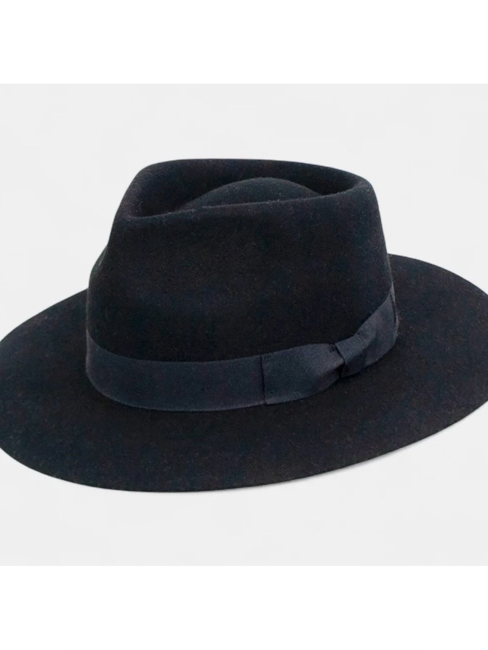 NWOT Anthropologie Peter Grimm Moira Fedora Hat in Black  One Size